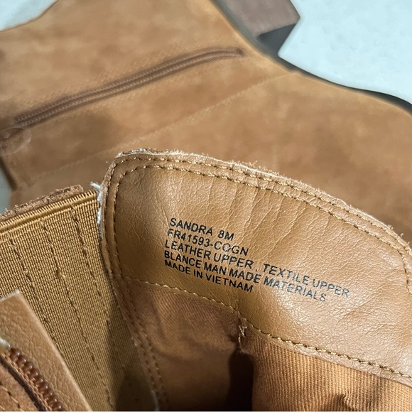 Frye Sandra Suede Boots Cognac Size 8 - Picture 8 of 13